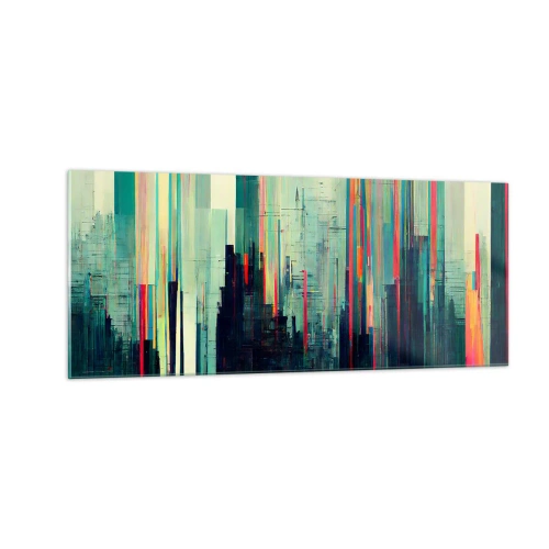 Obraz na szkle - Futurystyczne miasto - 100x40 cm