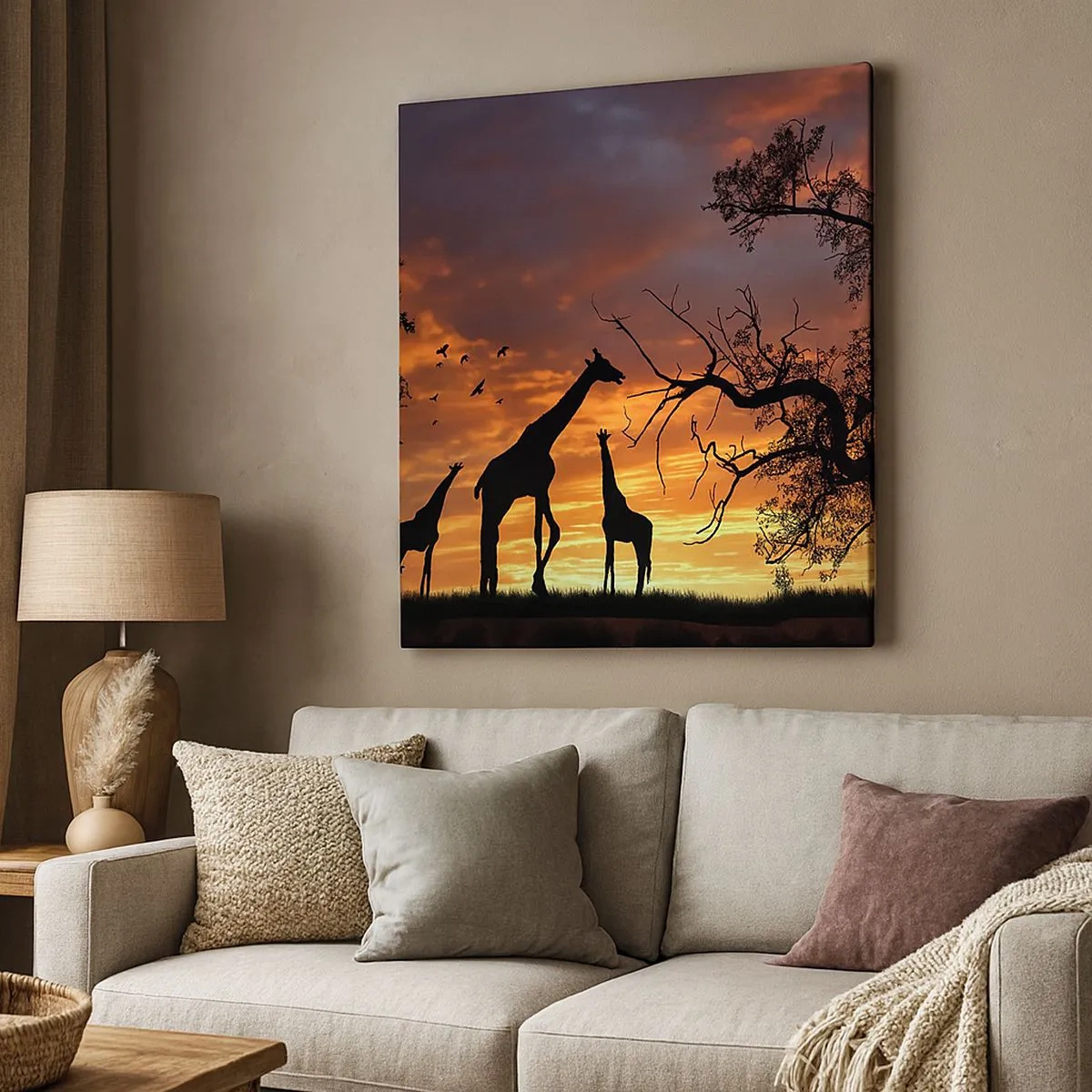 Obraz na płótnie - Mała kolacja w gronie najbliższych - 30x30 cm