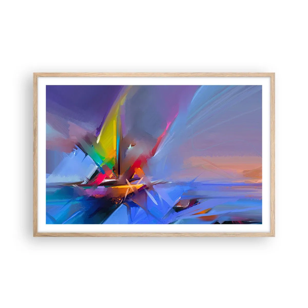 Plakat w ramie jasny dąb - Śmigła jak ptak - 91x61 cm
