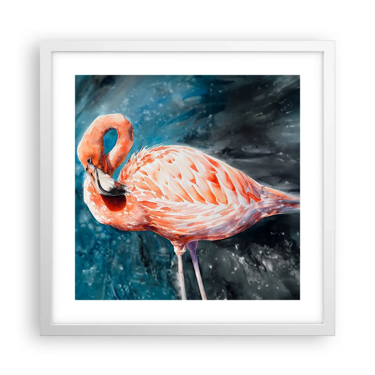 Plakat w białej ramie - Dekoracyjny z natury - 40x40 cm