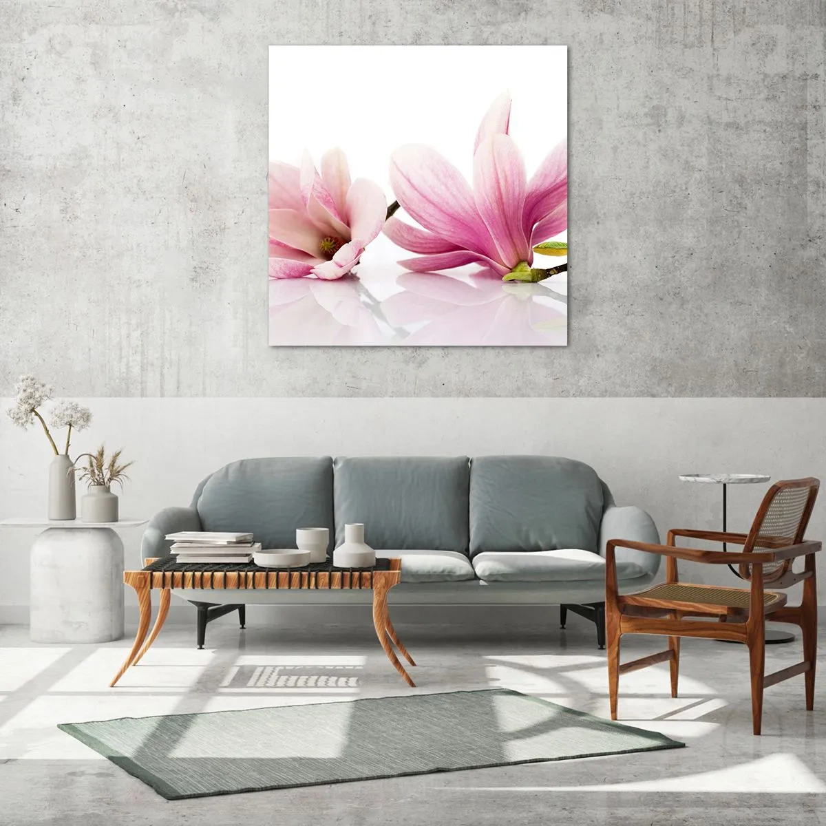 Obraz na szkle - Delikatne jak powiew wiosny - 50x50 cm