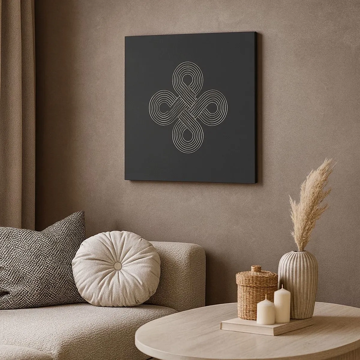 Obraz na płótnie - W duchu celtyckim - 30x30 cm
