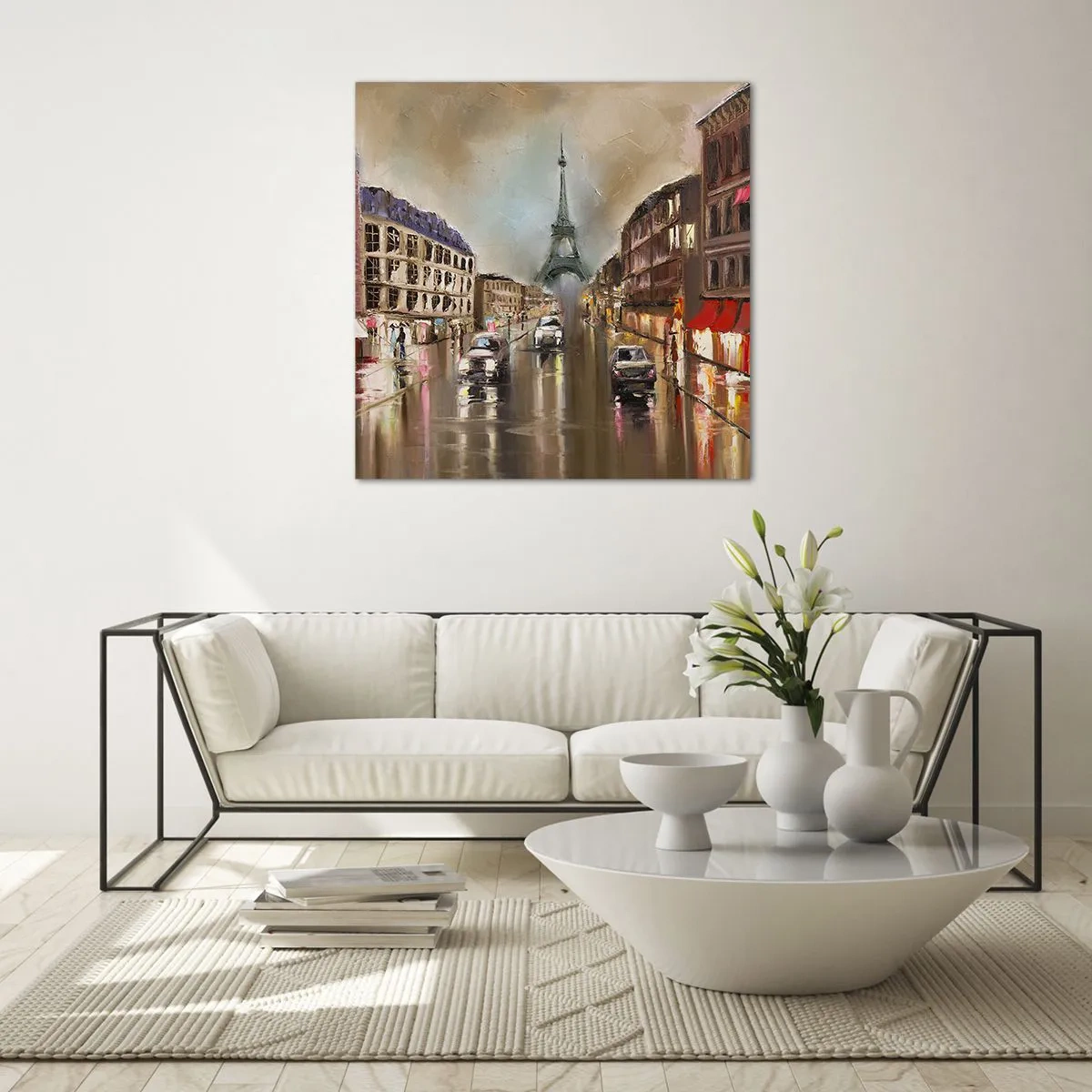 Obraz na szkle - Liczy się tylko ona - 70x70 cm