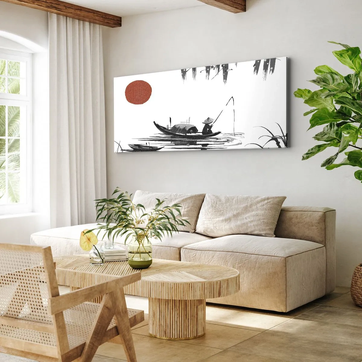 Obraz na płótnie - Azjatyckie popołudnie - 100x40 cm