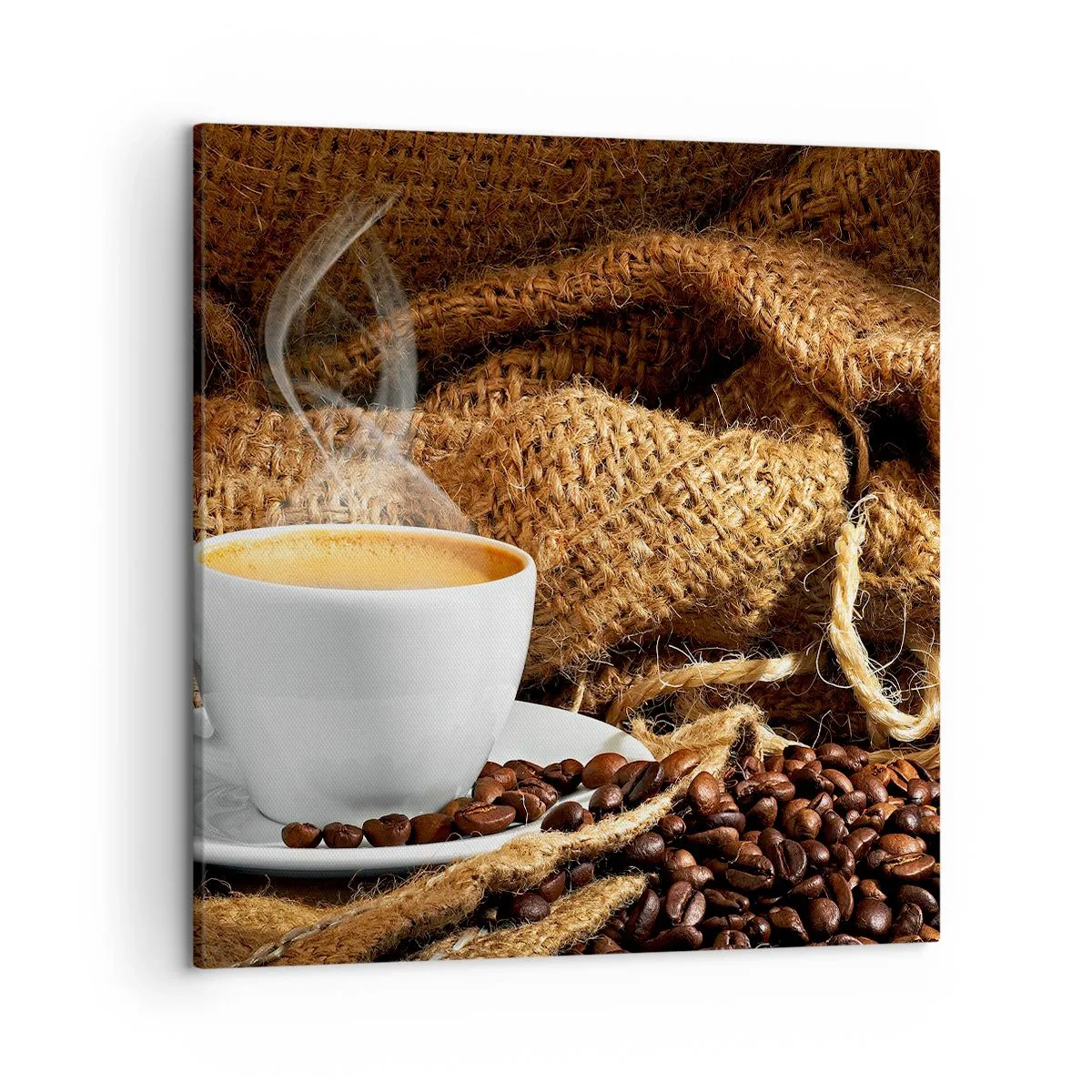 Obraz na płótnie - Zapach moki i gęstość miodowego płynu - 50x50 cm