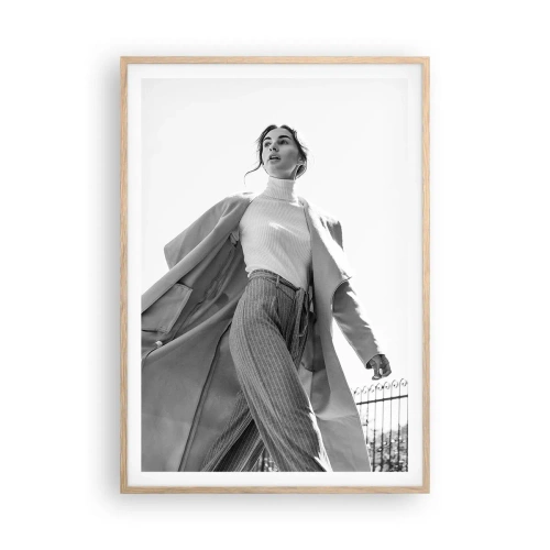 Plakat w ramie jasny dąb - Idziesz ze mną? - 70x100 cm