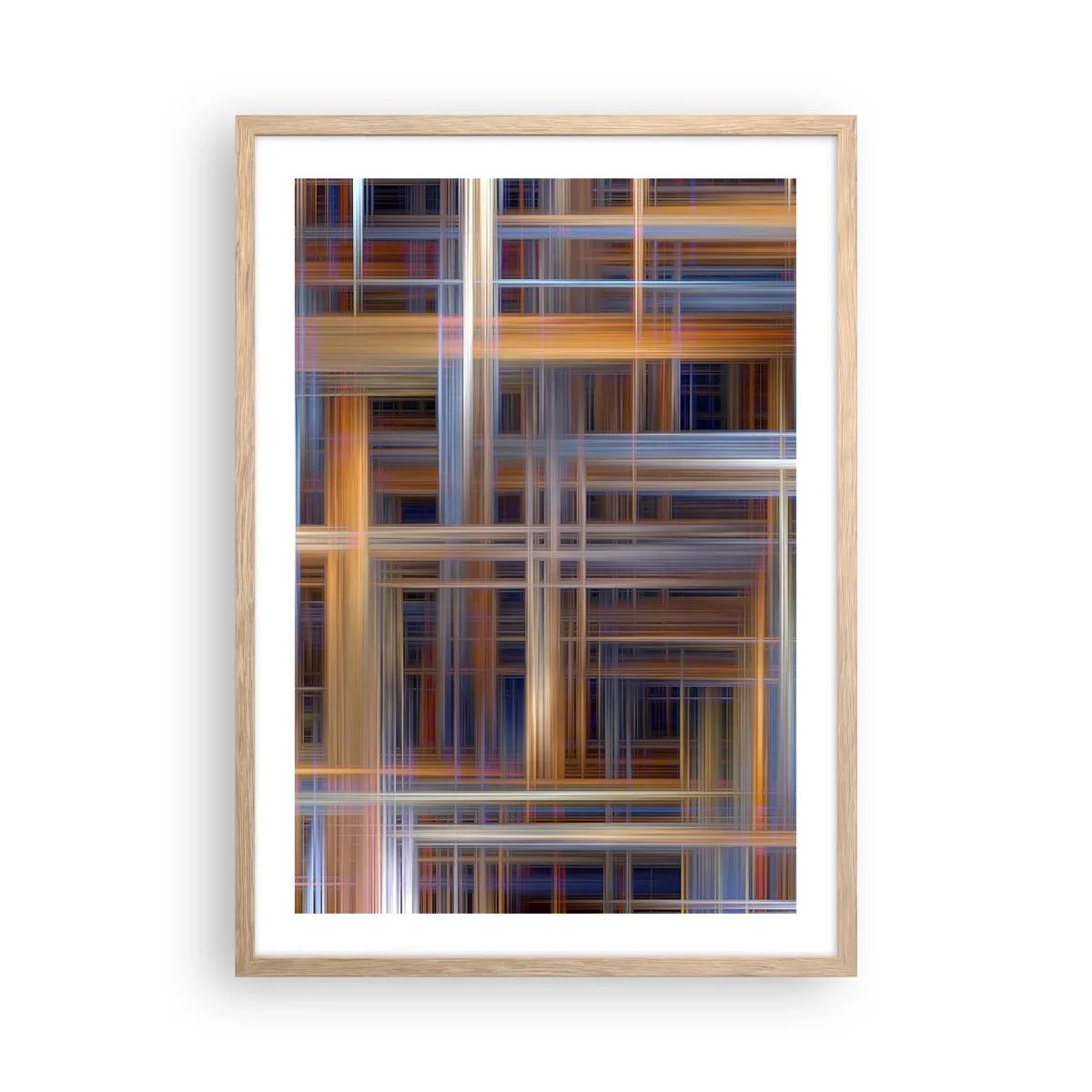 Plakat w ramie jasny dąb - Utkane ze światła - 50x70 cm
