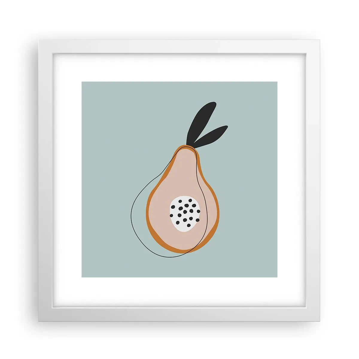 Plakat w białej ramie - Przeniknąć w naturę rzeczy - 30x30 cm