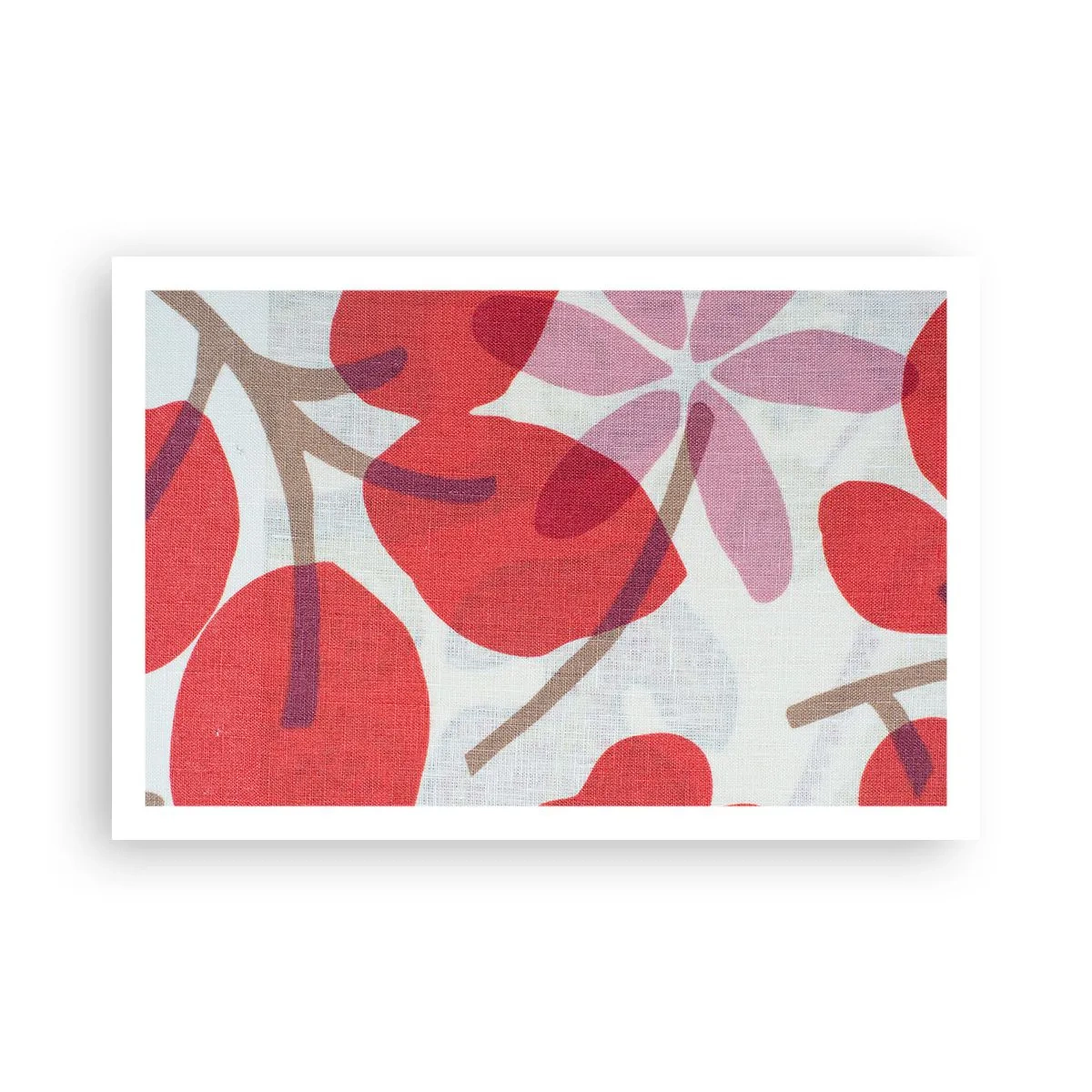 Plakat - Kompozycja kwiatowa w różu - 91x61 cm