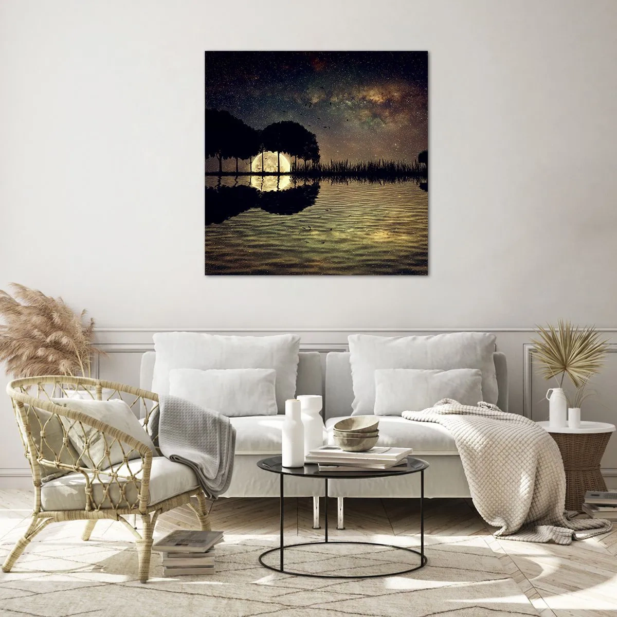 Obraz na szkle - Noc na krańcu świata - 50x50 cm