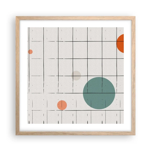 Plakat w ramie jasny dąb - Uwięzione. My czy one? - 50x50 cm