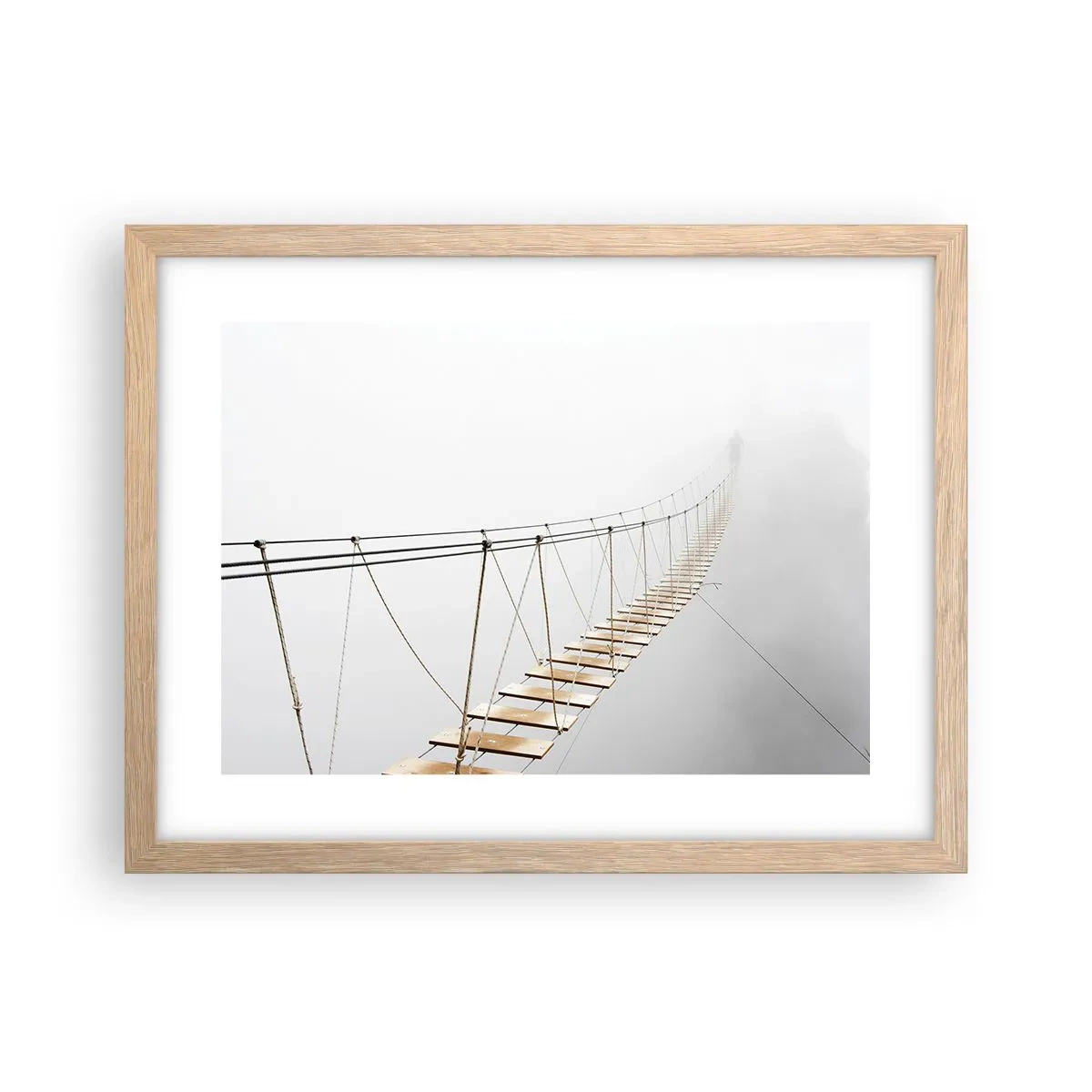 Plakat w ramie jasny dąb - Dokąd cię zaprowadzi? - 40x30 cm