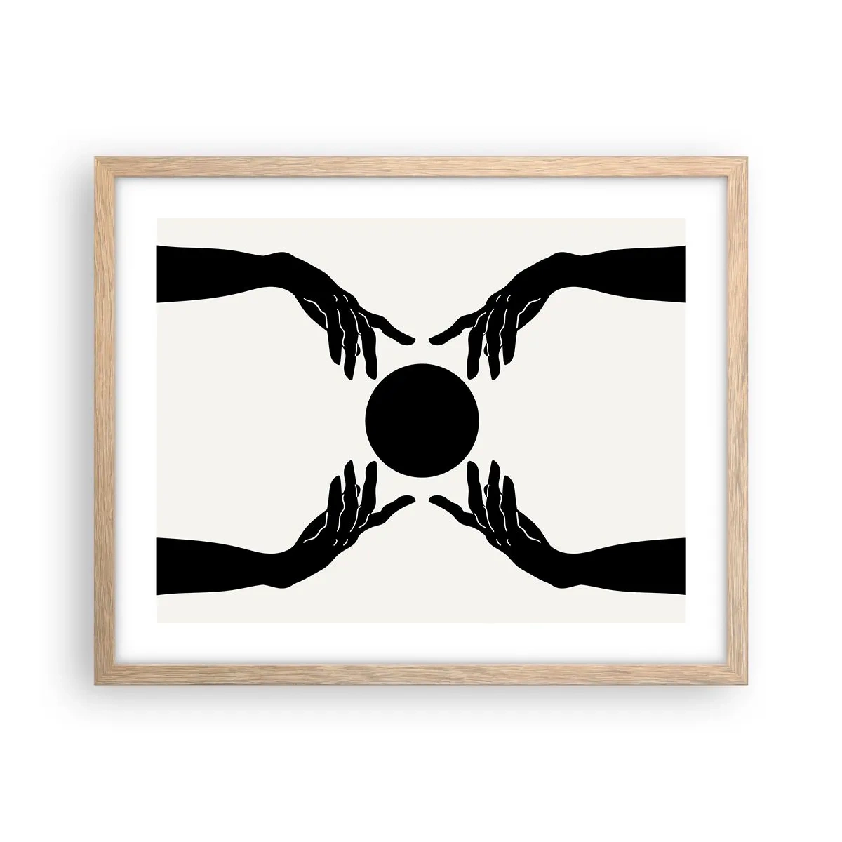 Plakat w ramie jasny dąb - Tajemny znak - 50x40 cm