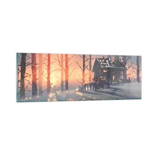 Obraz na szkle - Zagląda tu tylko słońce - 90x30 cm