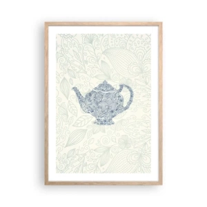 Plakat w ramie jasny dąb - Herbaty czar - 50x70 cm
