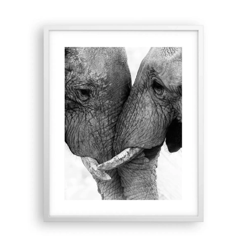 Plakat w białej ramie - Serdeczne wyznanie - 40x50 cm