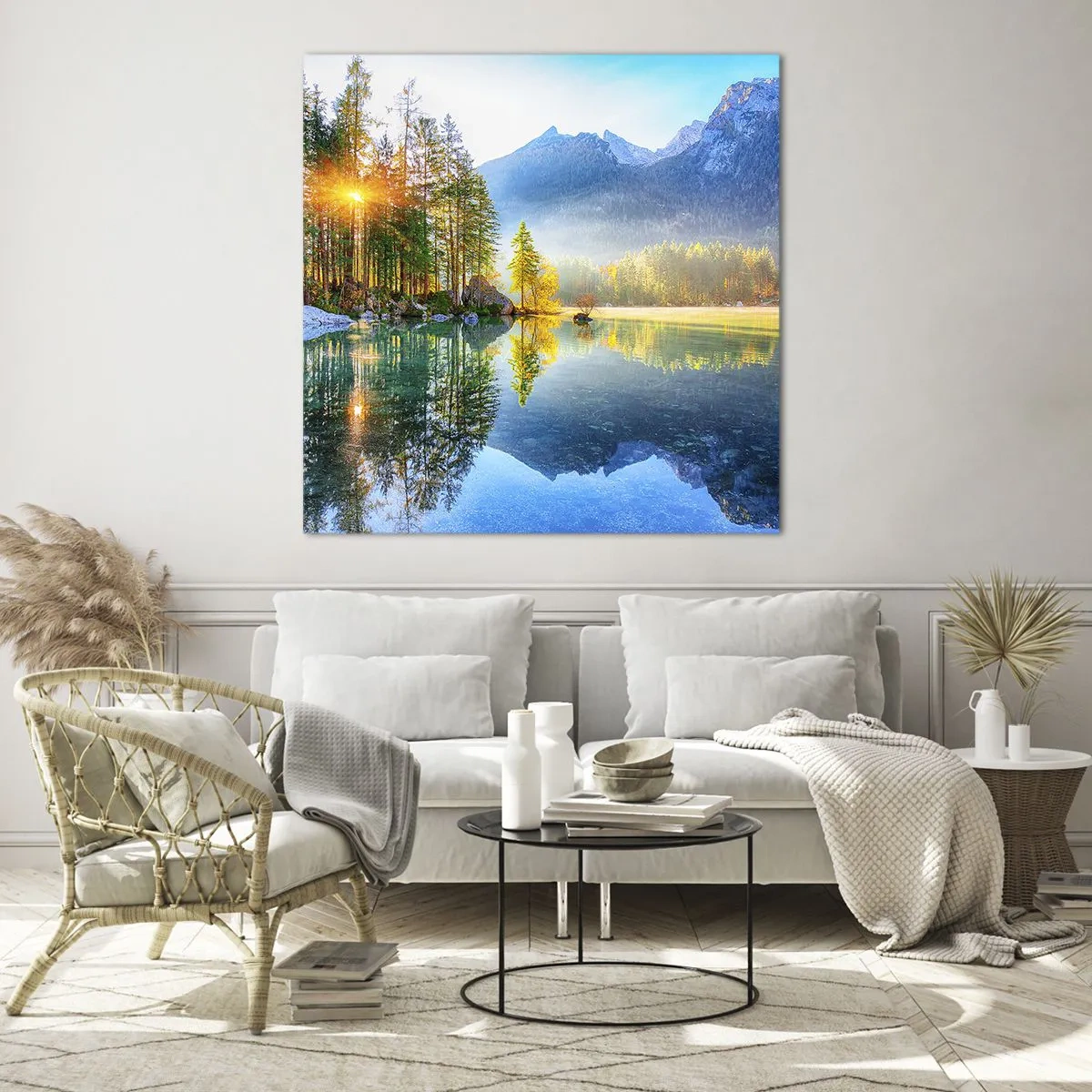 Obraz na szkle - Majestat i słodycz - 40x40 cm