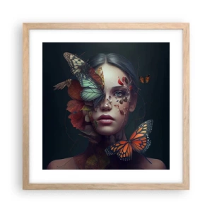 Plakat w ramie jasny dąb - Cudowna metamorfoza - 40x40 cm