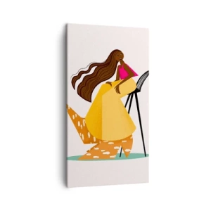 Obraz na płótnie - Moda to też zabawa - 45x80 cm