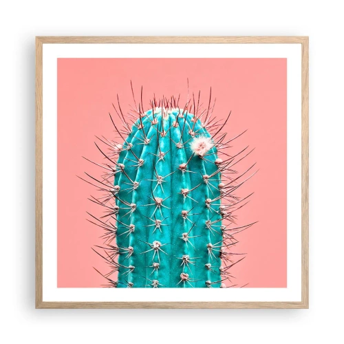 Plakat w ramie jasny dąb - Tylko patrz - 60x60 cm