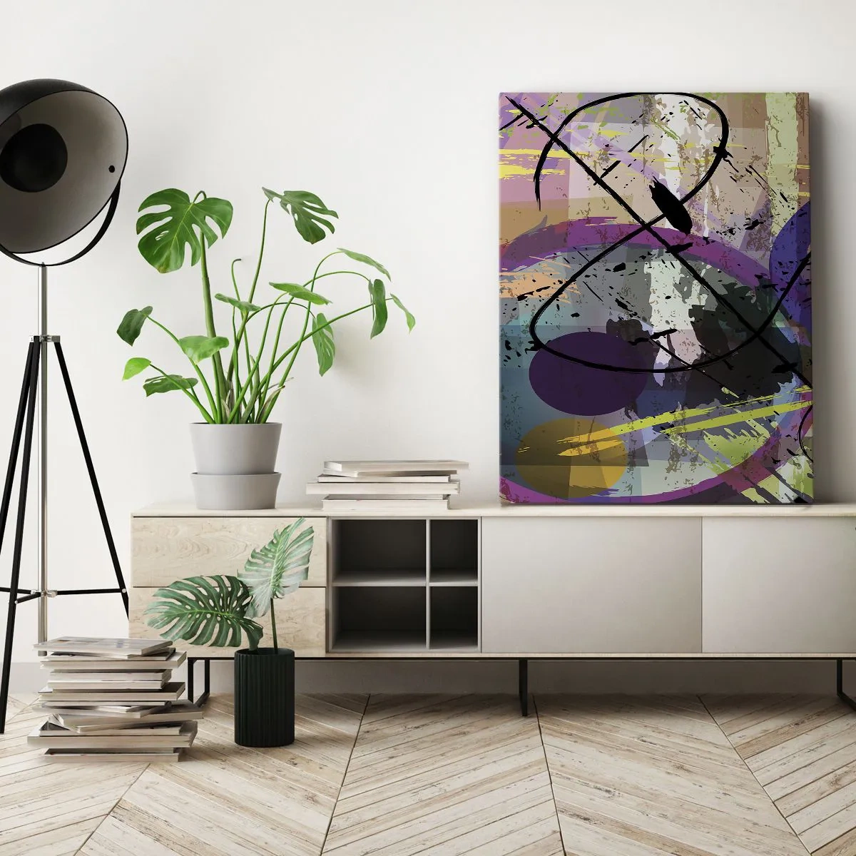 Obraz na płótnie - Można wprost lub naokoło - 55x100 cm