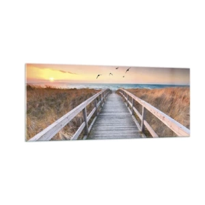 Obraz na szkle - Przestrzeń wzlotów - 100x40 cm