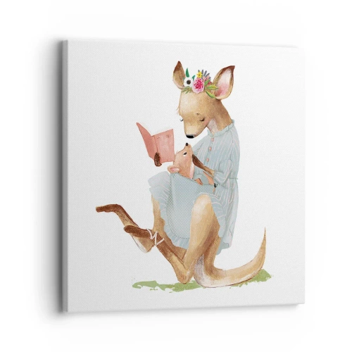 Obraz na płótnie - Poczytaj mi, mamo - 30x30 cm