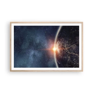 Plakat w ramie jasny dąb - W nowej perspektywie - 91x61 cm
