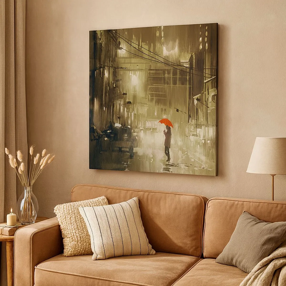 Obraz na płótnie - Sama, ale nie samotna - 30x30 cm