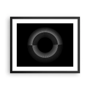 Plakat w czarnej ramie - Czarne Słońce - 50x40 cm