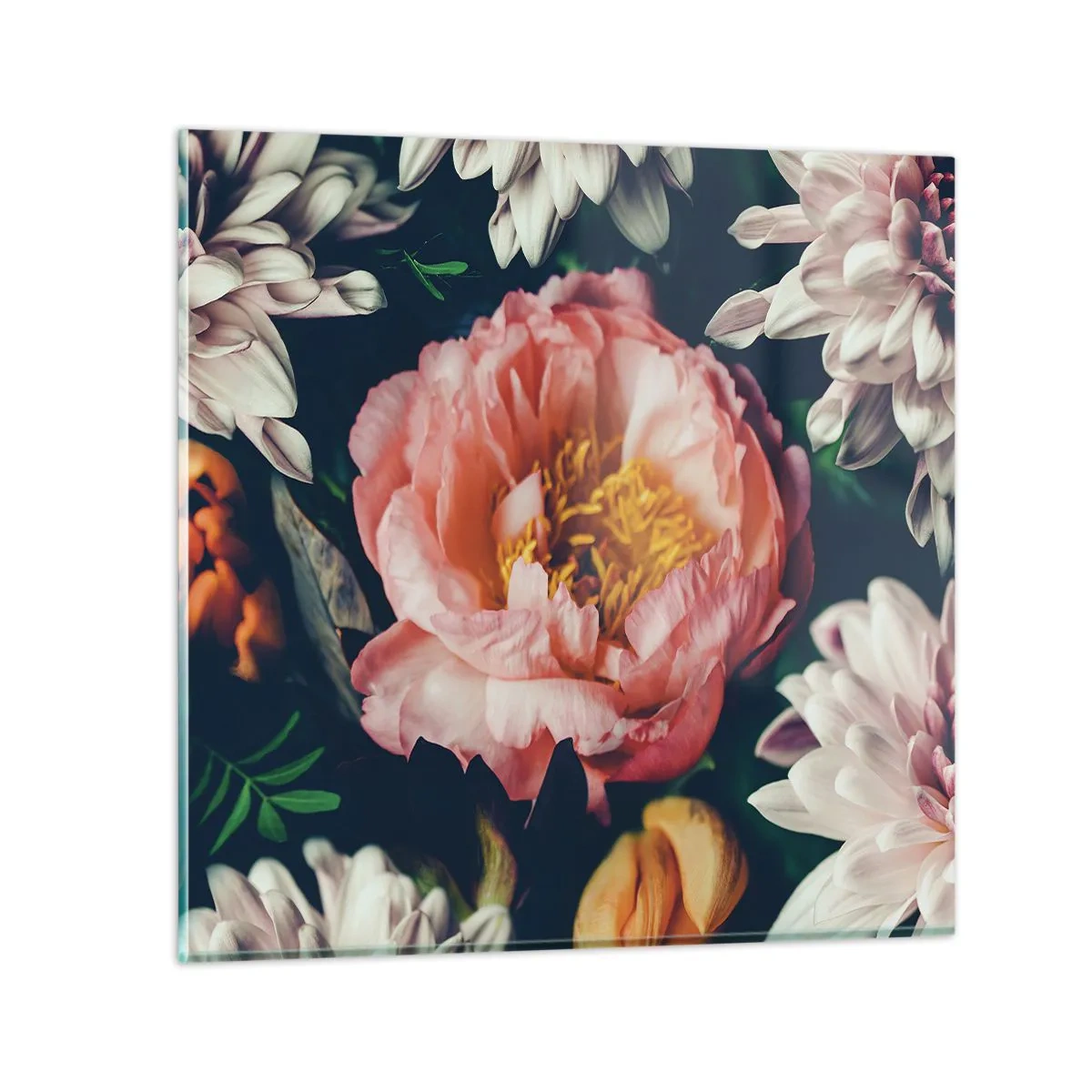 Obraz na szkle - Z barokowym przepychem - 70x70 cm