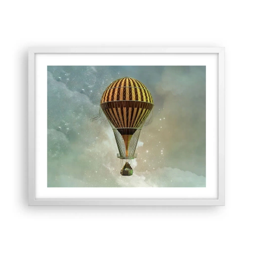 Plakat w białej ramie - Pionierskie loty - 50x40 cm