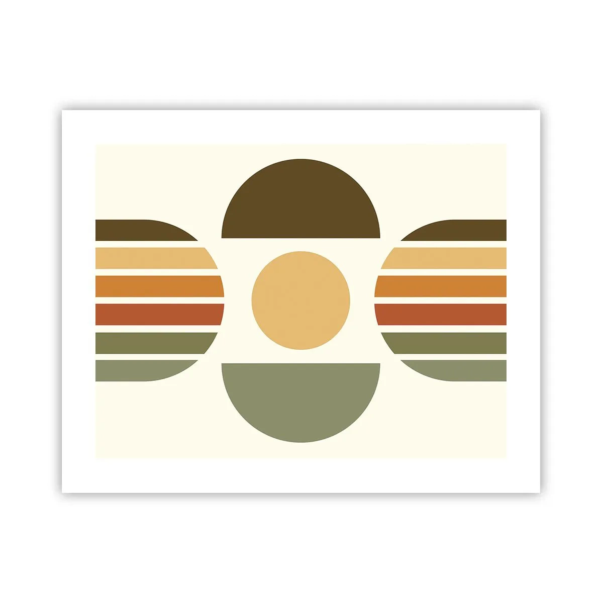 Plakat - W kolorach ziemi - 50x40 cm
