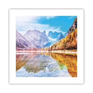 Plakat - A w górach już jesień - 40x40 cm