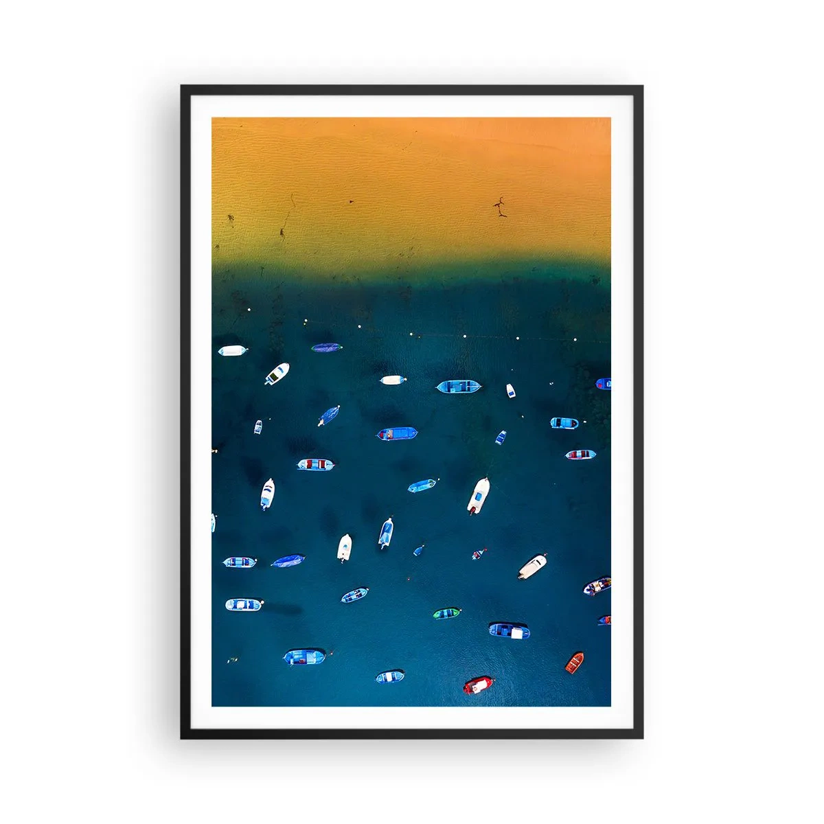 Plakat w czarnej ramie - Wakacyjna gra - 70x100 cm