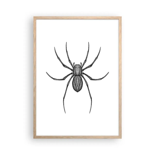 Plakat w ramie jasny dąb - Niepokojąca precyzja - 50x70 cm