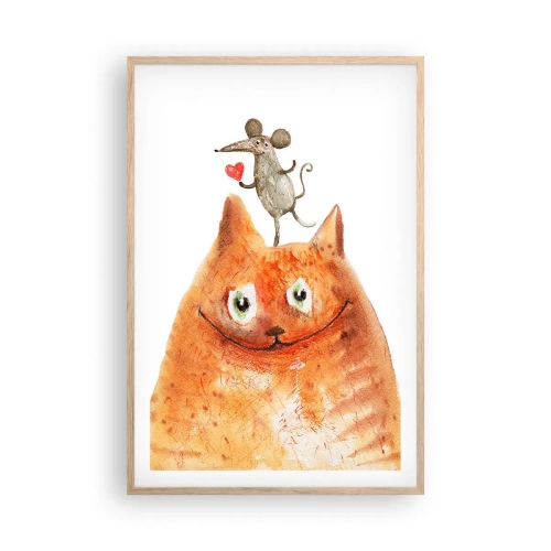 Plakat w ramie jasny dąb - Paradoksy miłości - 61x91 cm