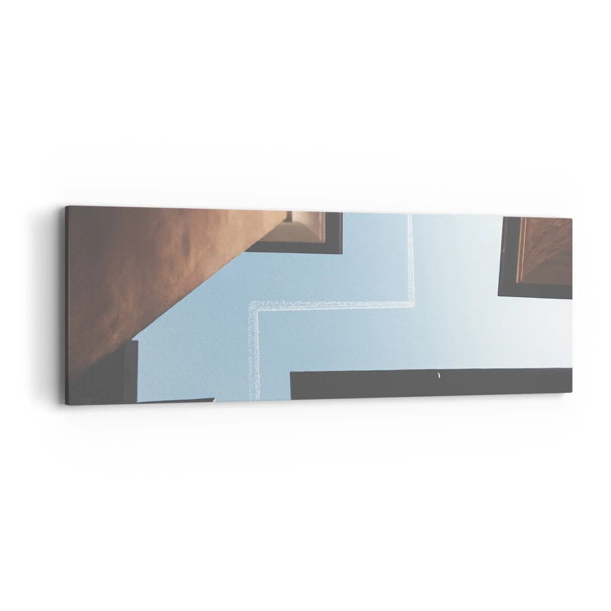 Obraz na płótnie - Ponad miejskim labiryntem - 90x30 cm