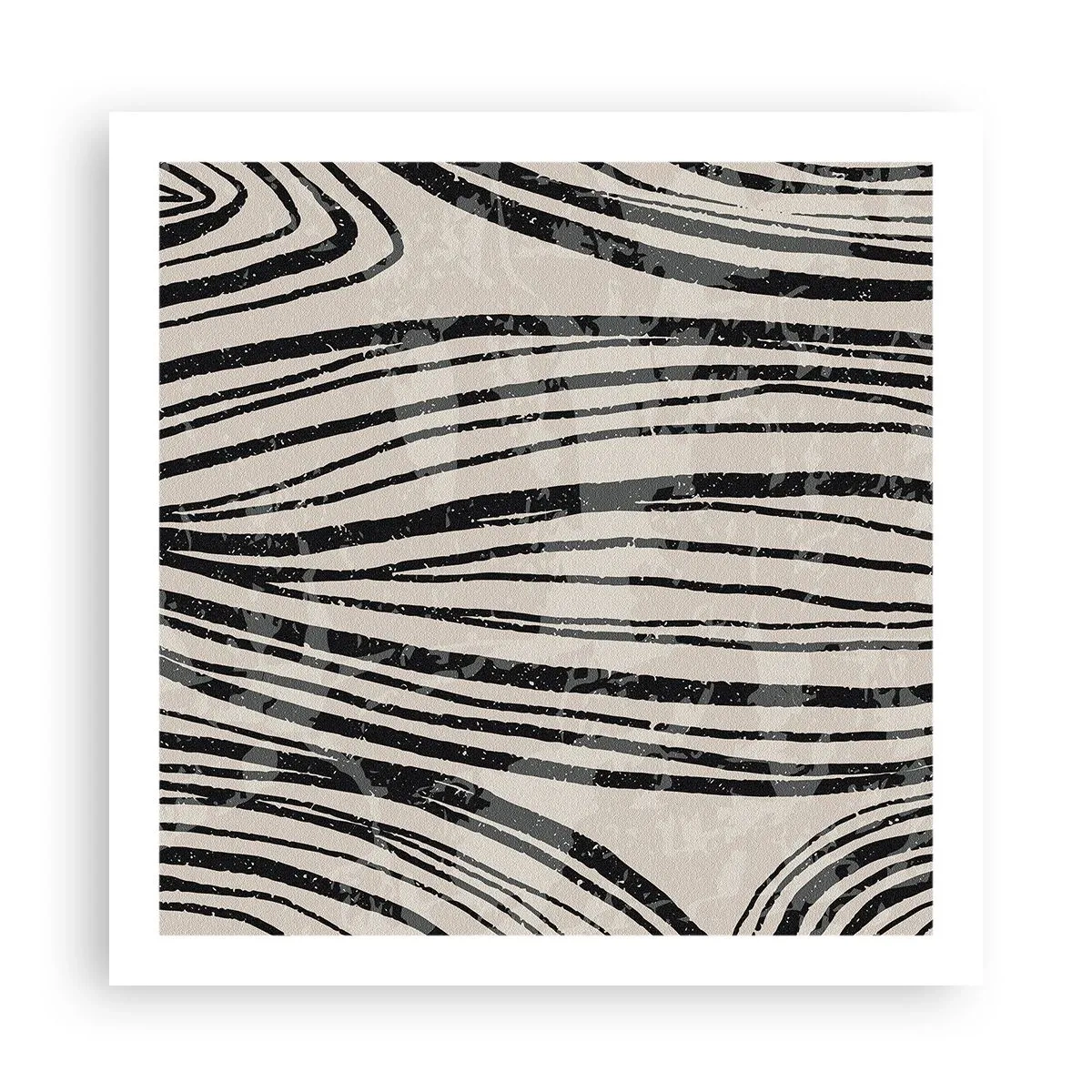 Plakat - Rozlewisko linii - 60x60 cm