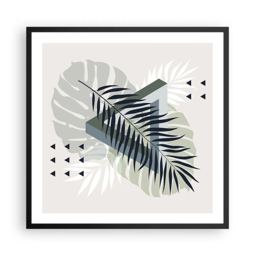 Plakat w czarnej ramie - Natura i geometria – dwa porządki? - 60x60 cm