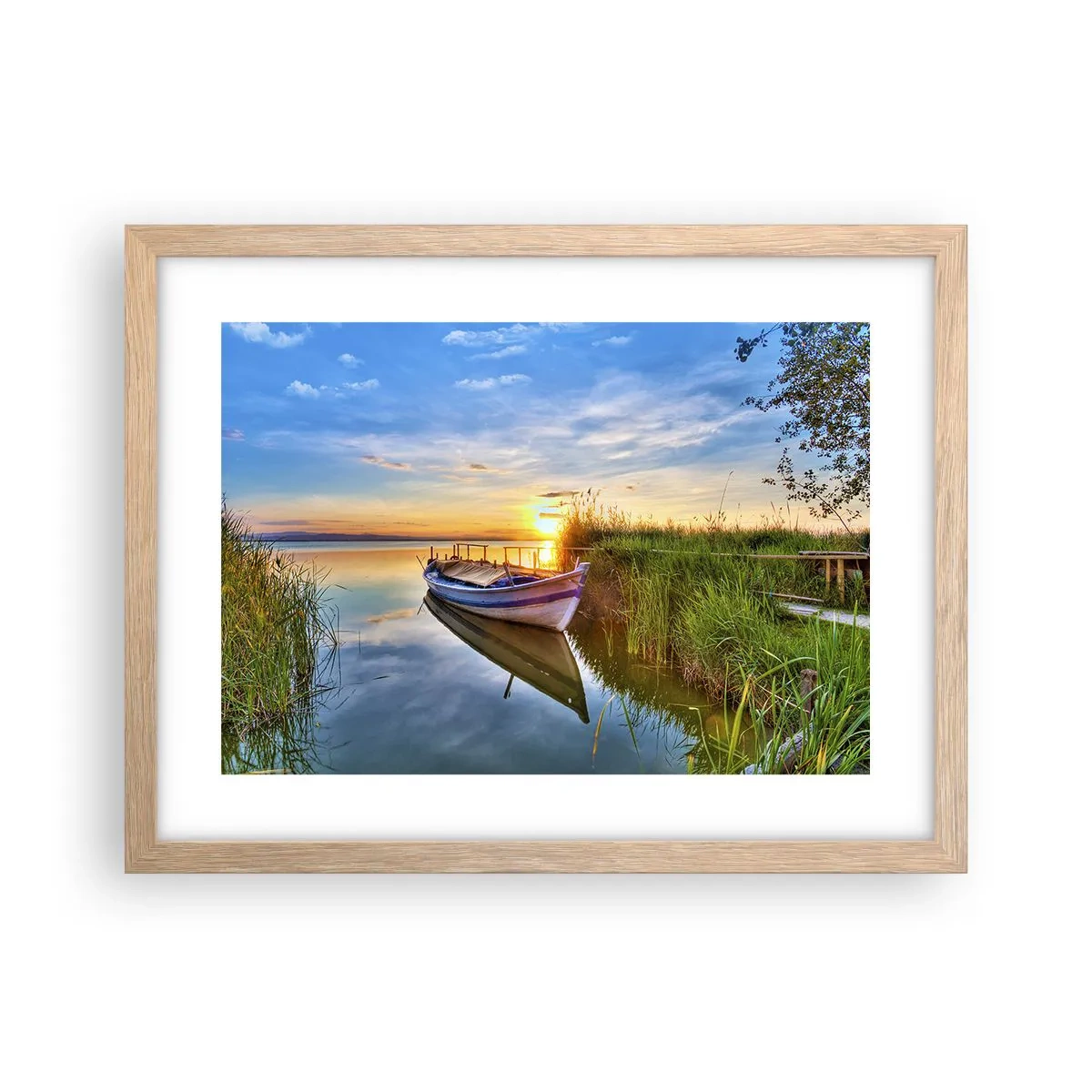 Plakat w ramie jasny dąb - Zatoczka spełnionych marzeń - 40x30 cm