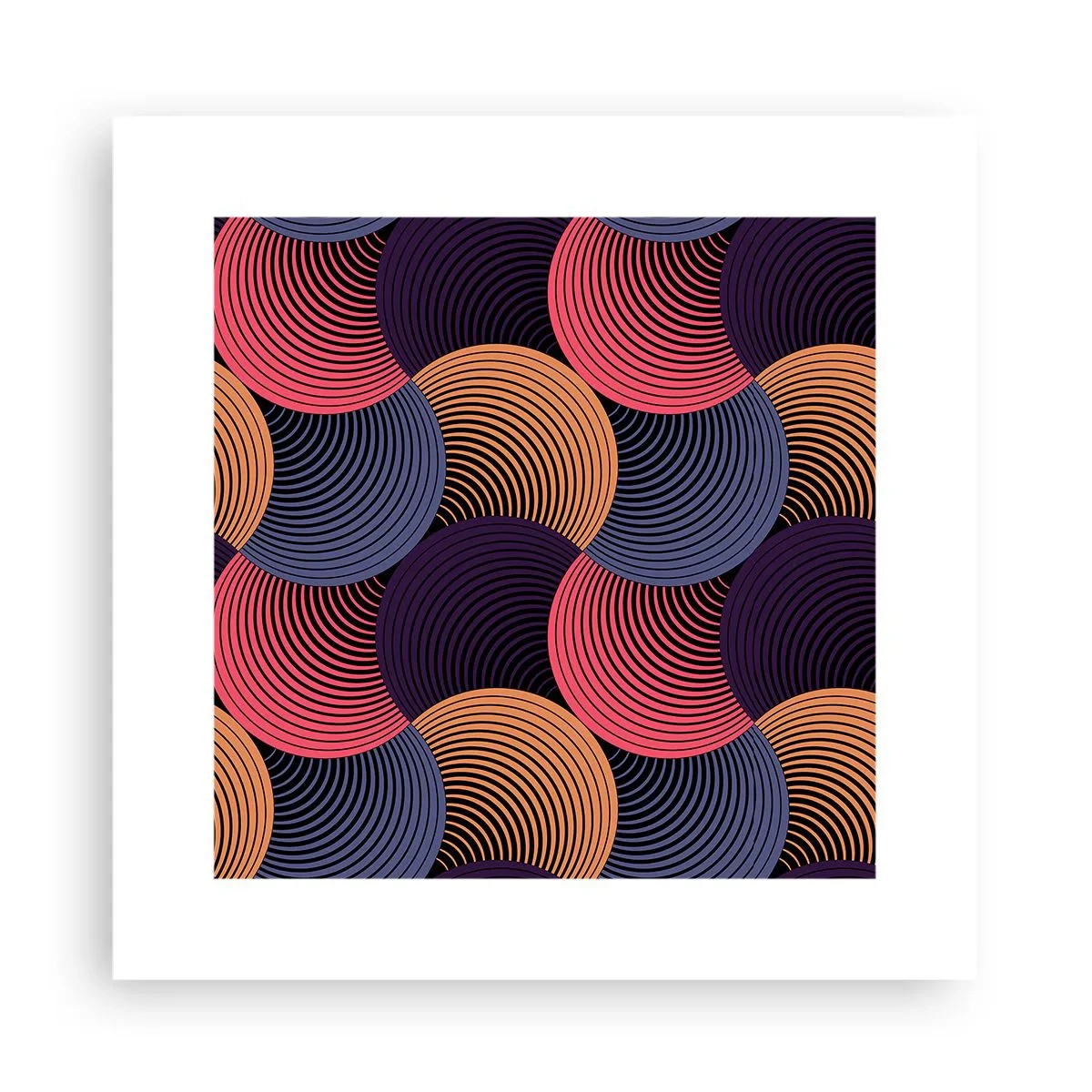 Plakat - W kolistym rytmie - 30x30 cm