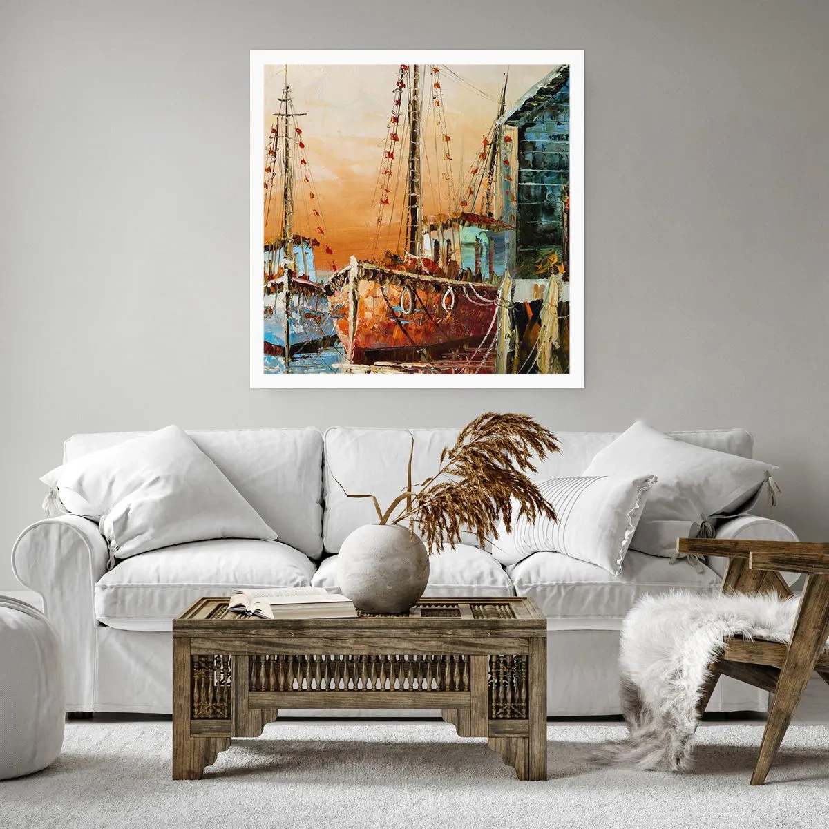 Plakat - Spokojny powrót - 40x40 cm