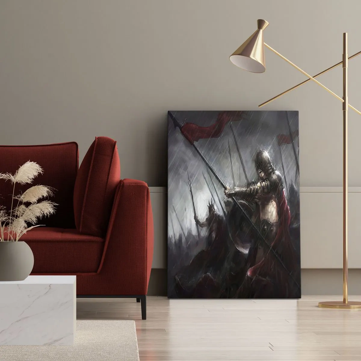 Obraz na płótnie - Przechodniu, powiedz Sparcie… - 55x100 cm