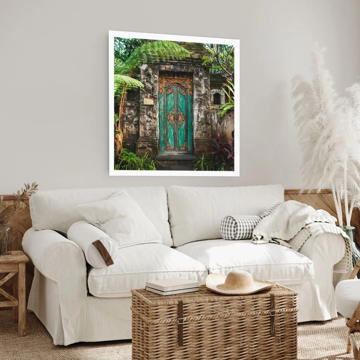 Plakat - Drzwi do egzotycznego świata - 40x40 cm