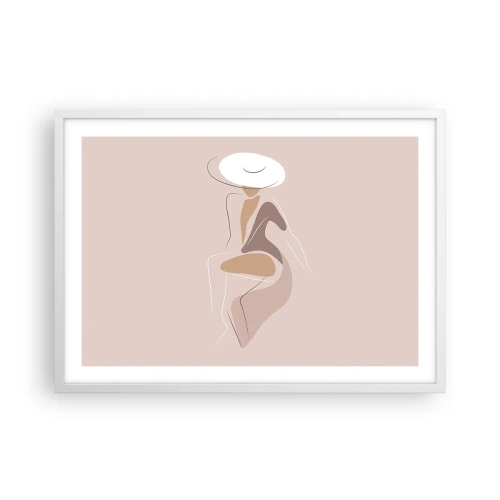 Plakat w białej ramie - Damą być - 70x50 cm