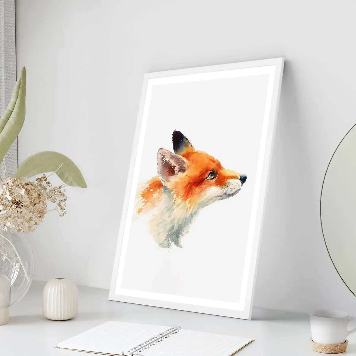 Plakat w białej ramie - Ostrożności nigdy za wiele - 30x40 cm