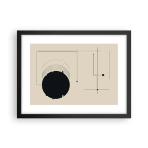 Plakat w czarnej ramie - Sprężysta i dynamiczna kompozycja - 40x30 cm