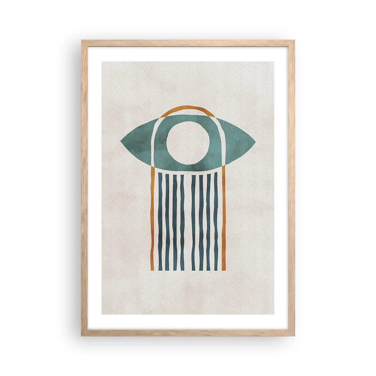 Plakat w ramie jasny dąb - Znaki i rytuały - 50x70 cm