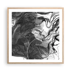 Plakat w ramie jasny dąb - Zaplątana w marzeniach - 60x60 cm